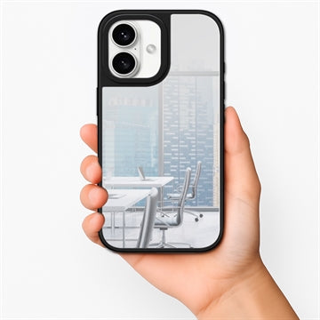 iPhone 16 Spejl Cover - MagSafe-kompatibel - Sort