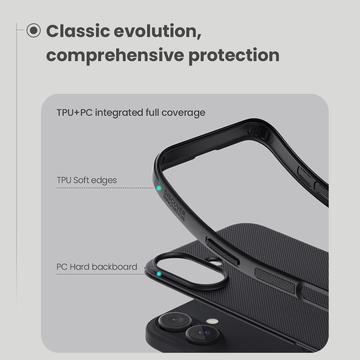 iPhone 16 Nillkin Super Frosted Shield Pro Hybrid Cover - Sort
