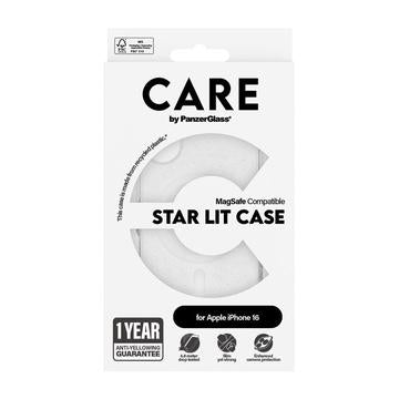 iPhone 16 PanzerGlass Care Star Lit Cover - MagSafe-kompatibel - Hvid
