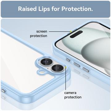 iPhone 16 Plus Anti-Shock Hybrid Cover - Blå