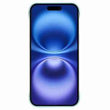 iPhone 16 Plus Plastik Cover Uden Sider - Lyse Cyan