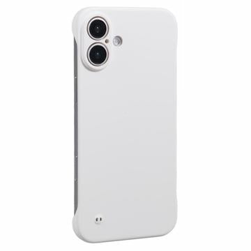 iPhone 16 Plus Plastik Cover Uden Sider - Hvid