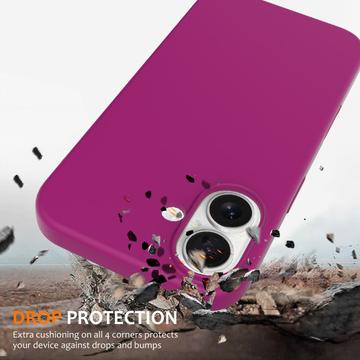 iPhone 16 Plus Liquid Silikone Cover - MagSafe Kompatibel - Lilla