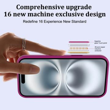 iPhone 16 Plus Liquid Silikone Cover - MagSafe Kompatibel - Lilla