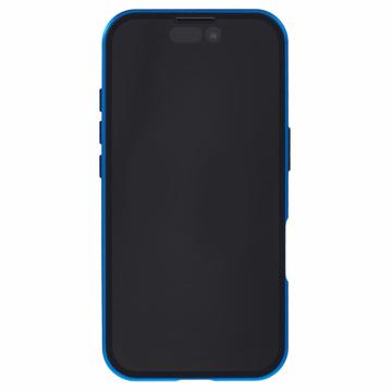 iPhone 16 Plus Magnetisk Cover med Hærdet Glas - Privatliv - Mørkeblå