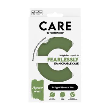 iPhone 16 Plus PanzerGlass Care Fearlessly Fashionable Cover - MagSafe-kompatibel - Grøn