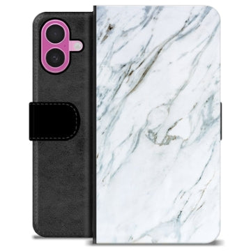iPhone 16 Plus Premium Flip Cover med Pung - Marmor