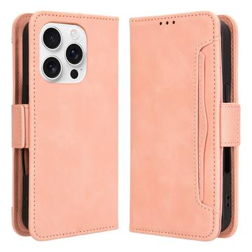 iPhone 16 Pro Kortholder Pung Etui - Pink