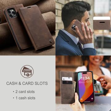 iPhone 16 Pro Caseme 013 Series Pung - Kaffe