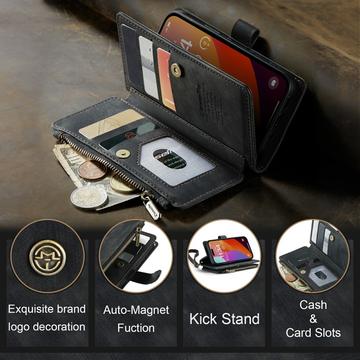 iPhone 16 Pro Caseme C30 Multifunktionel Pung - Sort