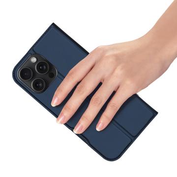 iPhone 16 Pro Dux Ducis Skin Pro Flip Cover - Blå