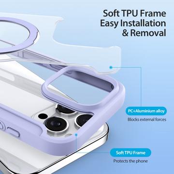 iPhone 16 Pro Dux Ducis Skin X Pro Magnetisk Flip Cover - Lilla