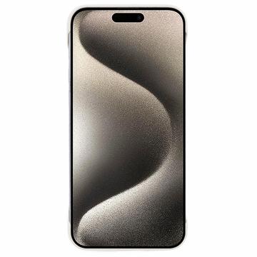 iPhone 16 Pro Plastik Cover Uden Sider - Hvid