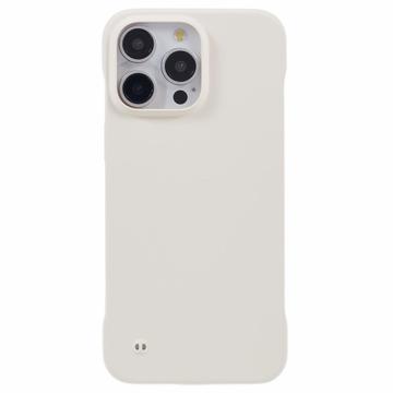 iPhone 16 Pro Plastik Cover Uden Sider - Hvid