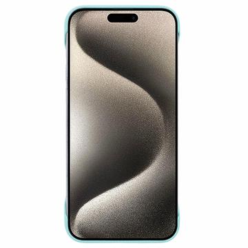 iPhone 16 Pro Plastik Cover Uden Sider - Lyse Cyan