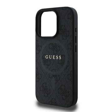 iPhone 16 Pro Guess 4G farvet ringcover - MagSafe-kompatibel - Sort