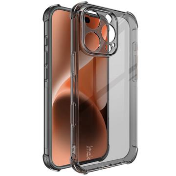 iPhone 16 Pro Imak Faldsikkert TPU Cover - Gennemsigtig Sort