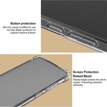 iPhone 16 Pro Imak Faldsikkert TPU Cover - Gennemsigtig Sort