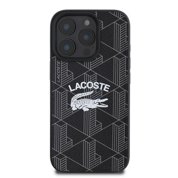 iPhone 16 Pro Lacoste Blend Monogram Cover - MagSafe-kompatibelt - Sort
