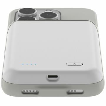 iPhone 16 Pro Max Backup Battericover - 7000mAh - Hvid
