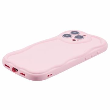 iPhone 16 Pro Max Candy Color Wavy TPU Cover - Pink