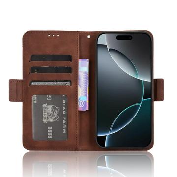 iPhone 16 Pro Max Kortholder Pung Etui - brun