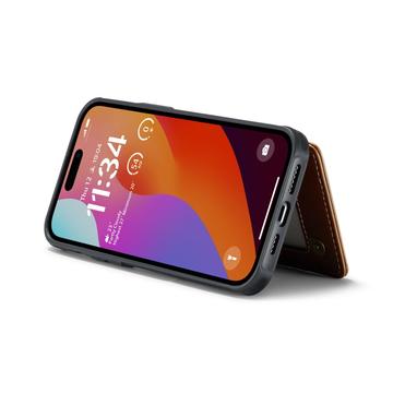 iPhone 16 Pro Max Caseme C22-etui RFID-kortpung - brun