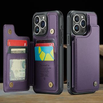 iPhone 16 Pro Max Caseme C22-etui RFID-kortpung - lilla