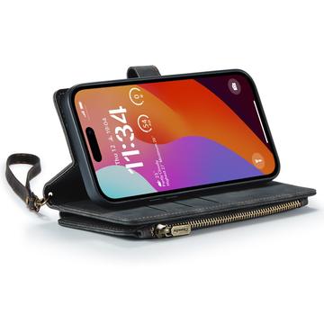 iPhone 16 Pro Max Caseme C30 Multifunktionel Pung - Sort