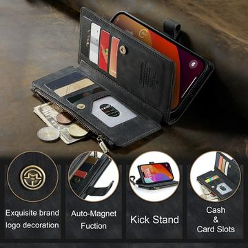 iPhone 16 Pro Max Caseme C30 Multifunktionel Pung - Sort