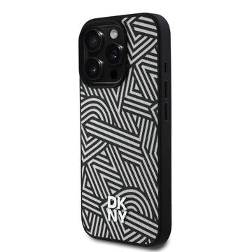 iPhone 16 Pro Max DKNY Crosswalk Mønster Cover - MagSafe-kompatibel - Elfenben / Sort