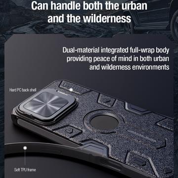 iPhone 16 Pro Max Nillkin CamShield Armor Prop Hybrid Cover - MagSafe-kompatibel - Grøn