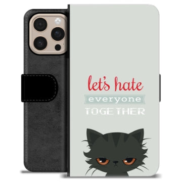 iPhone 16 Pro Max Premium Flip Cover med Pung - Vred Kat