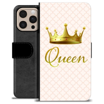 iPhone 16 Pro Max Premium Flip Cover med Pung - Dronning