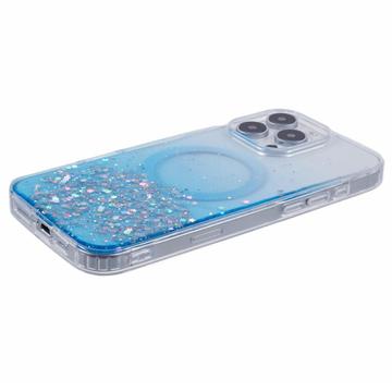 iPhone 16 Pro Max Sparkle Glow MagSafe Cover - Blå