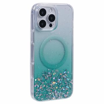iPhone 16 Pro Max Sparkle Glow MagSafe Cover - grøn