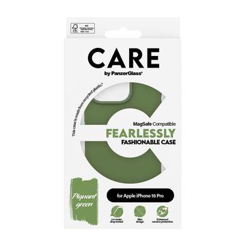 iPhone 16 Pro PanzerGlass Care Fearlessly Fashionable Cover - MagSafe-kompatibel - Grøn