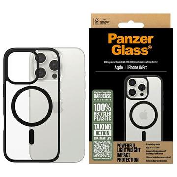 iPhone 16 Pro PanzerGlass HardCase MagSafe-kompatibel Cover - sort / gennemsigtig
