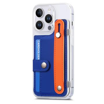 iPhone 16 Pro plastiketui CY1 - kortplads, armbånd, støtte - mørkeblå