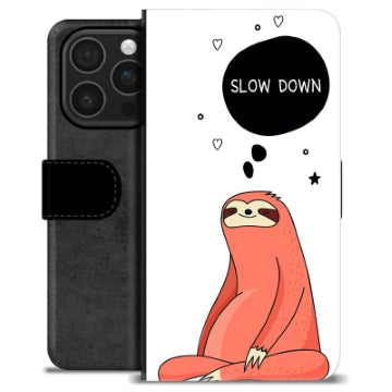 iPhone 16 Pro Premium Flip Cover med Pung - Slow Down
