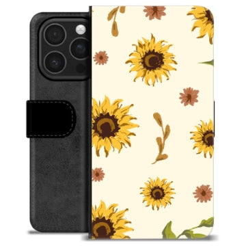 iPhone 16 Pro Premium Flip Cover med Pung - Solsikke