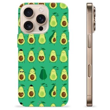 iPhone 16 Pro TPU Cover - Avocadomønster
