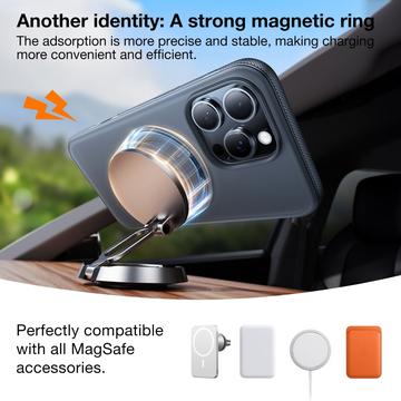 iPhone 16 Pro Torras O Fitness Cover med 360 kickstand - MagSafe-kompatibel - Hvid
