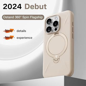 iPhone 16 Pro Torras Ostand Q Pro MagSafe Cover - Elfenben