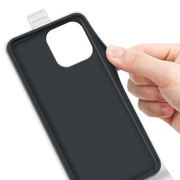 iPhone 16 Pro Vertikal Flip Taske med Kortholder - Hvid