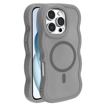 iPhone 16 Pro Bølgekant magnetisk hybrid cover - grå