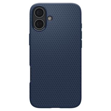 iPhone 16 Spigen Liquid Air TPU Cover - Navy Blå