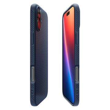 iPhone 16 Spigen Liquid Air TPU Cover - Navy Blå