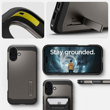 iPhone 16 Spigen Tough Armor Mag Cover - Pistolmetal