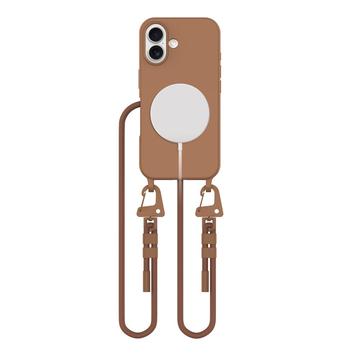 iPhone 16 Tech-Protect MagNecklace MagSafe Cover - Brun